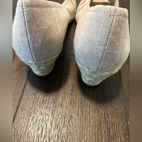 Coach and Four Peep Toe Espadrilles Wedge Sandals size 9.5 - Picture 4 of 6